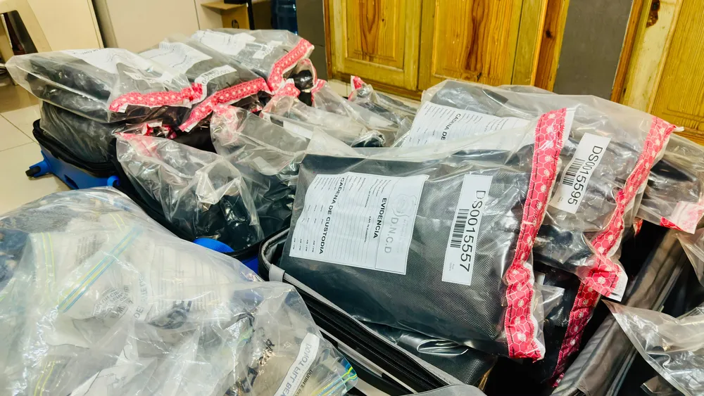 Autoridades incautan en el AILA 53 paquetes de presunta marihuana